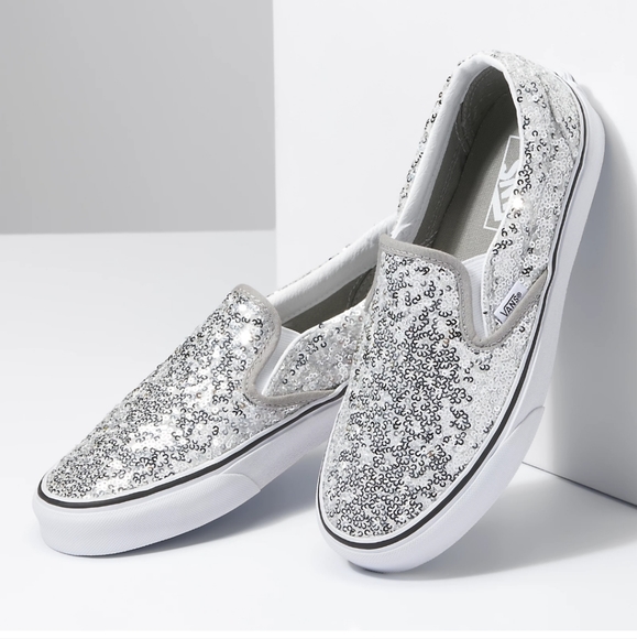 Vans Shoes - NWT Vans Boucle Sequin Slip-On Sneakers - M 7.5 W 9